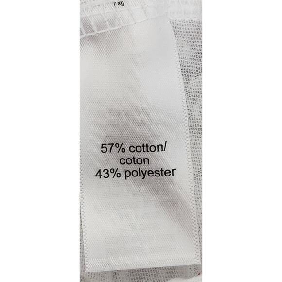 Maurices White Burgundy Striped Raglan Sleeves Top 3X Lightweight Soft V Neck - Picture 5 of 5